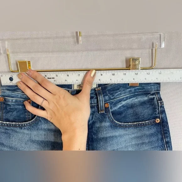 Madewell Jeans Women 23
Low Slung Baggy Loose Wide Leg Button Fly Casual Denim - Picture 7 of 8